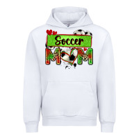 White soccer mom with leopard Urban Hoodie - Zillion Design Studio