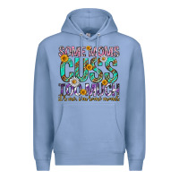 Colony Blue some moms cuss too much mothers day Premium Hoodie - texasbilliewilder