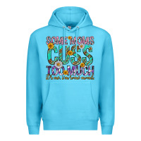 Ocean Blue some moms cuss too much mothers day Premium Hoodie - texasbilliewilder