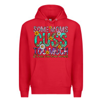 Red some moms cuss too much mothers day Premium Hoodie - texasbilliewilder