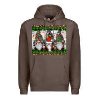 Coffee gnomes Christmas Premium Hoodie - RanaPortraitStore