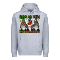 Heather Grey gnomes Christmas Premium Hoodie - RanaPortraitStore