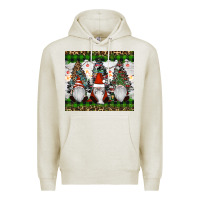 Oatmeal Heather gnomes Christmas Premium Hoodie - RanaPortraitStore