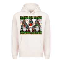 Pale Pink gnomes Christmas Premium Hoodie - RanaPortraitStore