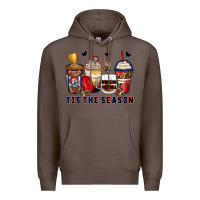 Coffee tis' the season american football coffee cups Premium Hoodie - Zillion Design Studio