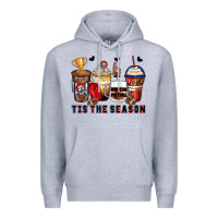 Heather Grey tis' the season american football coffee cups Premium Hoodie - Zillion Design Studio