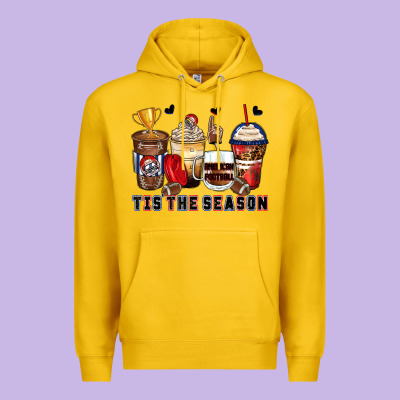 Tis' The Season American Football Coffee Cups Premium Hoodie Designed By Zillion Design Studio