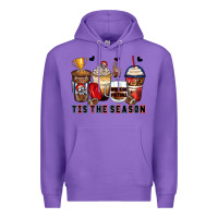 Purple tis' the season american football coffee cups Premium Hoodie - Zillion Design Studio