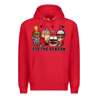 Red tis' the season american football coffee cups Premium Hoodie - Zillion Design Studio