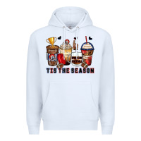 White tis' the season american football coffee cups Premium Hoodie - Zillion Design Studio