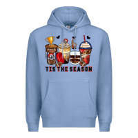 Colony Blue tis' the season american football coffee cups Premium Hoodie - Zillion Design Studio
