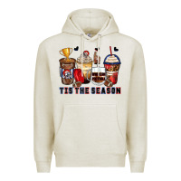 Oatmeal Heather tis' the season american football coffee cups Premium Hoodie - Zillion Design Studio