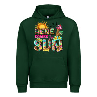Forest Green here comes the sun Urban Hoodie - texasbilliewilder