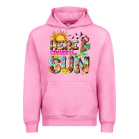 Fuchsia Pink here comes the sun Urban Hoodie - texasbilliewilder