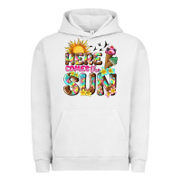 Pigment Lunar Rock here comes the sun Urban Hoodie - texasbilliewilder