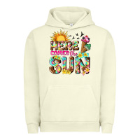 Pigment Pistachio here comes the sun Urban Hoodie - texasbilliewilder