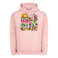 Pigment Salmon here comes the sun Urban Hoodie - texasbilliewilder