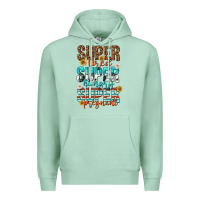 Seafoam super tired super hungry super pregnant Premium Hoodie - texasbilliewilder