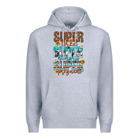 Heather Grey super tired super hungry super pregnant Premium Hoodie - texasbilliewilder