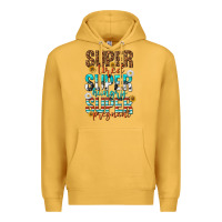 Mustard super tired super hungry super pregnant Premium Hoodie - texasbilliewilder