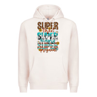 Pale Pink super tired super hungry super pregnant Premium Hoodie - texasbilliewilder