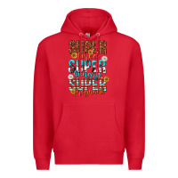 Red super tired super hungry super pregnant Premium Hoodie - texasbilliewilder