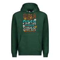 Sports Green super tired super hungry super pregnant Premium Hoodie - texasbilliewilder