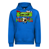 Cobalt soccer mama with leopard Urban Hoodie - Zillion Design Studio