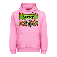 Fuchsia Pink soccer mama with leopard Urban Hoodie - Zillion Design Studio