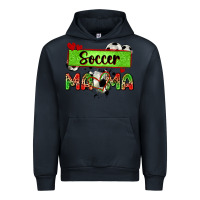 Navy soccer mama with leopard Urban Hoodie - Zillion Design Studio