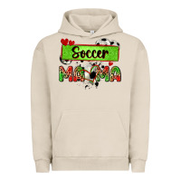 Pigment French Oak soccer mama with leopard Urban Hoodie - Zillion Design Studio