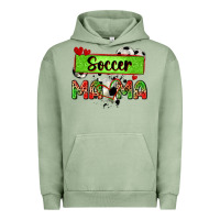 Pigment Oil Green soccer mama with leopard Urban Hoodie - Zillion Design Studio