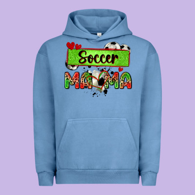 Soccer Mama With Leopard Urban Hoodie Designed By Zillion Design Studio