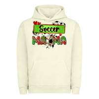 Pigment Pistachio soccer mama with leopard Urban Hoodie - Zillion Design Studio