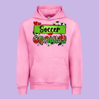 Soccer Granny With Leopard Urban Hoodie Designed By Zillion Design Studio