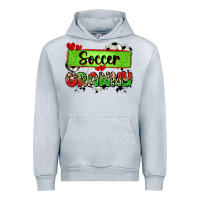 Heather Grey soccer granny with leopard Urban Hoodie - Zillion Design Studio