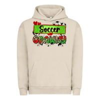 Pigment French Oak soccer granny with leopard Urban Hoodie - Zillion Design Studio