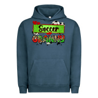 Pigment Midnight Navy soccer granny with leopard Urban Hoodie - Zillion Design Studio