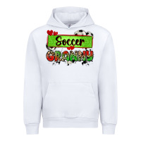 White soccer granny with leopard Urban Hoodie - Zillion Design Studio