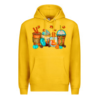 Lemon thankful coffee cups Premium Hoodie - Zillion Design Studio