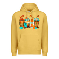 Antique Gold thankful coffee cups Premium Hoodie - Zillion Design Studio