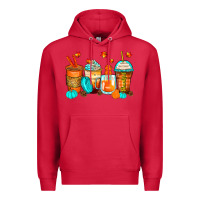 Cardinal thankful coffee cups Premium Hoodie - Zillion Design Studio