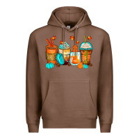 Chestnut thankful coffee cups Premium Hoodie - Zillion Design Studio