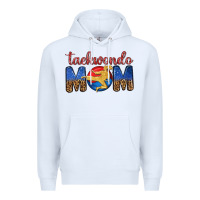 White taekwondo mom Premium Hoodie - texasbilliewilder