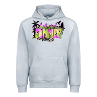 Heather Grey hot girl summer with palms Urban Hoodie - texasbilliewilder