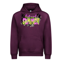 Mauve Wine hot girl summer with palms Urban Hoodie - texasbilliewilder