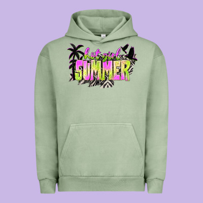 Hot Girl Summer With Palms Urban Hoodie Designed By Texasbilliewilder