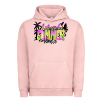 Pigment Salmon hot girl summer with palms Urban Hoodie - texasbilliewilder