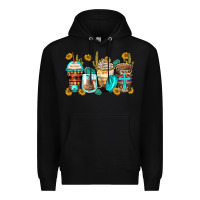 Black blessed coffee cups Premium Hoodie - Zillion Design Studio