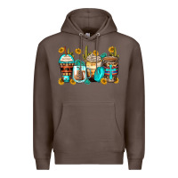 Coffee blessed coffee cups Premium Hoodie - Zillion Design Studio